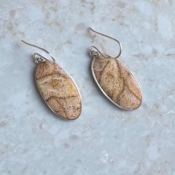 NWOT Sundance Sunbaked Earth Earrings Picture Jasper Sterling Silver